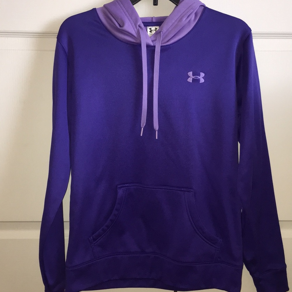 Two-Toned purple Under Armour hooded sweatshirt